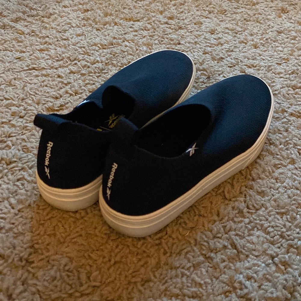 black slip ons